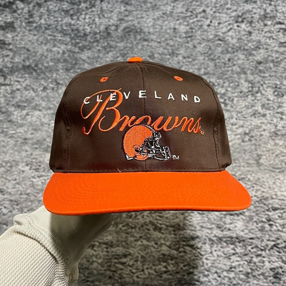 NEW‎ Vintage Cleveland Browns Drew Pearson Snapback Hat 90s Embroidered Cap